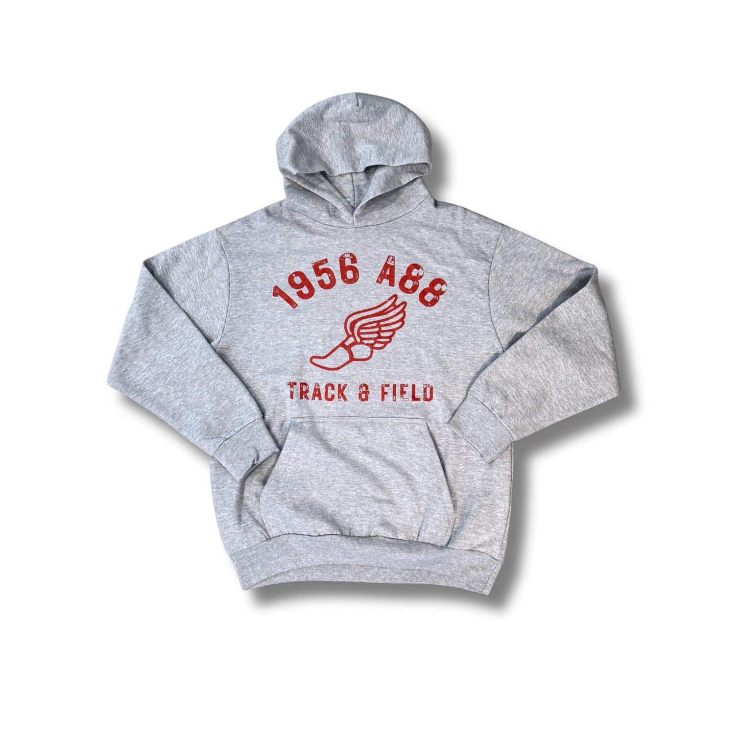 1956 A88 Heather Gray Hoodie