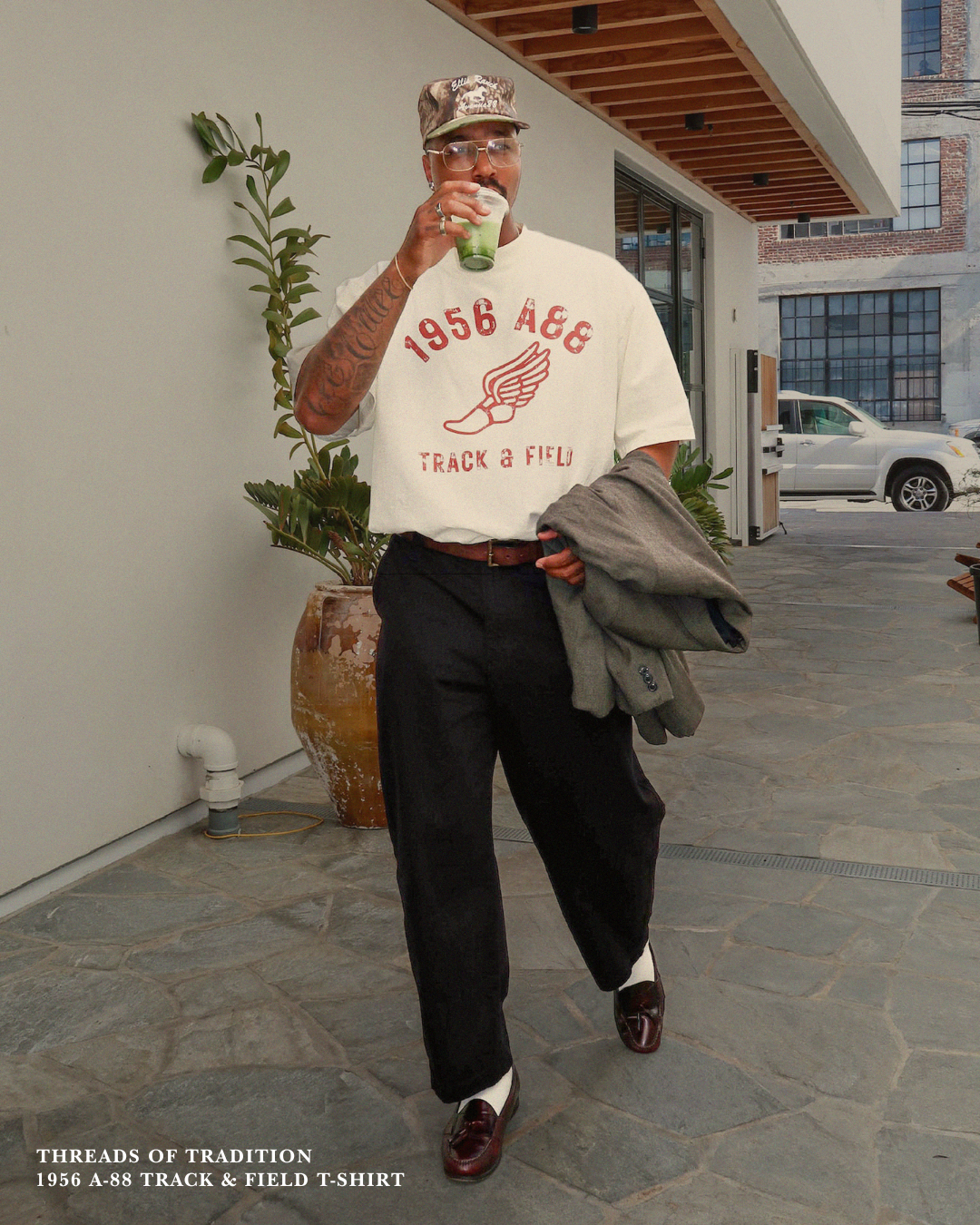 Cream 1956 A88 Track & Field T shirt