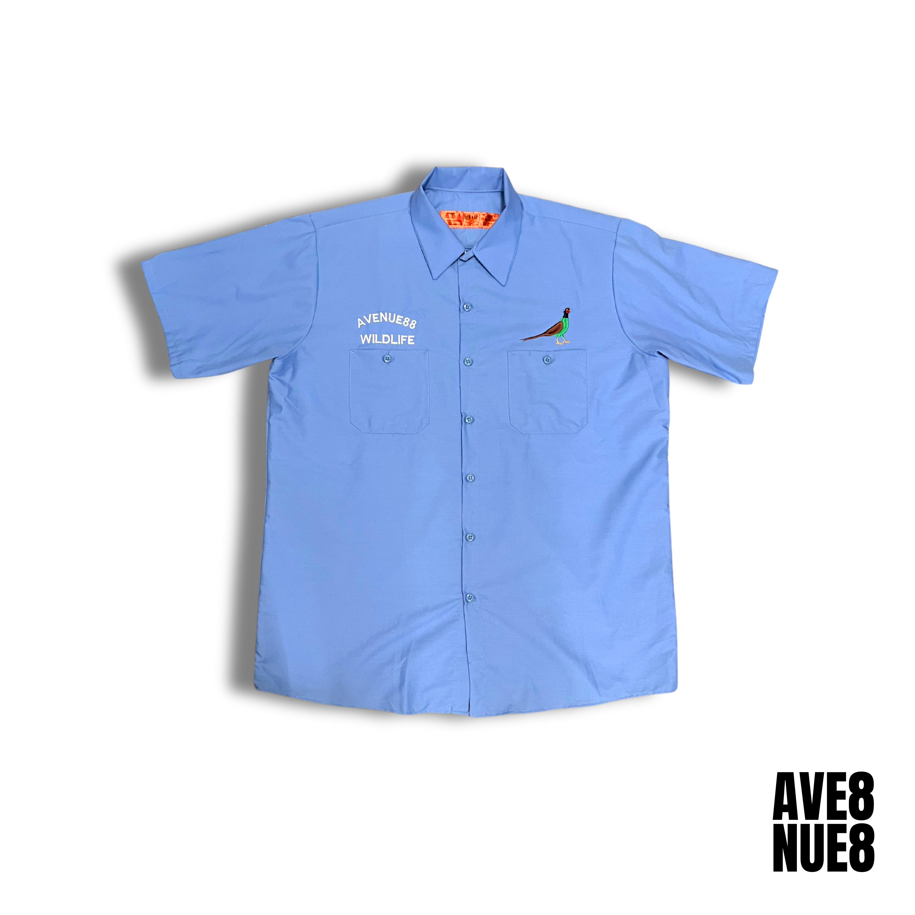 Avenue88 wildlife Light blue workmen shirt – avenue88clothing Avenue88 wildlife Light blue workmen shirt – avenue88clothing