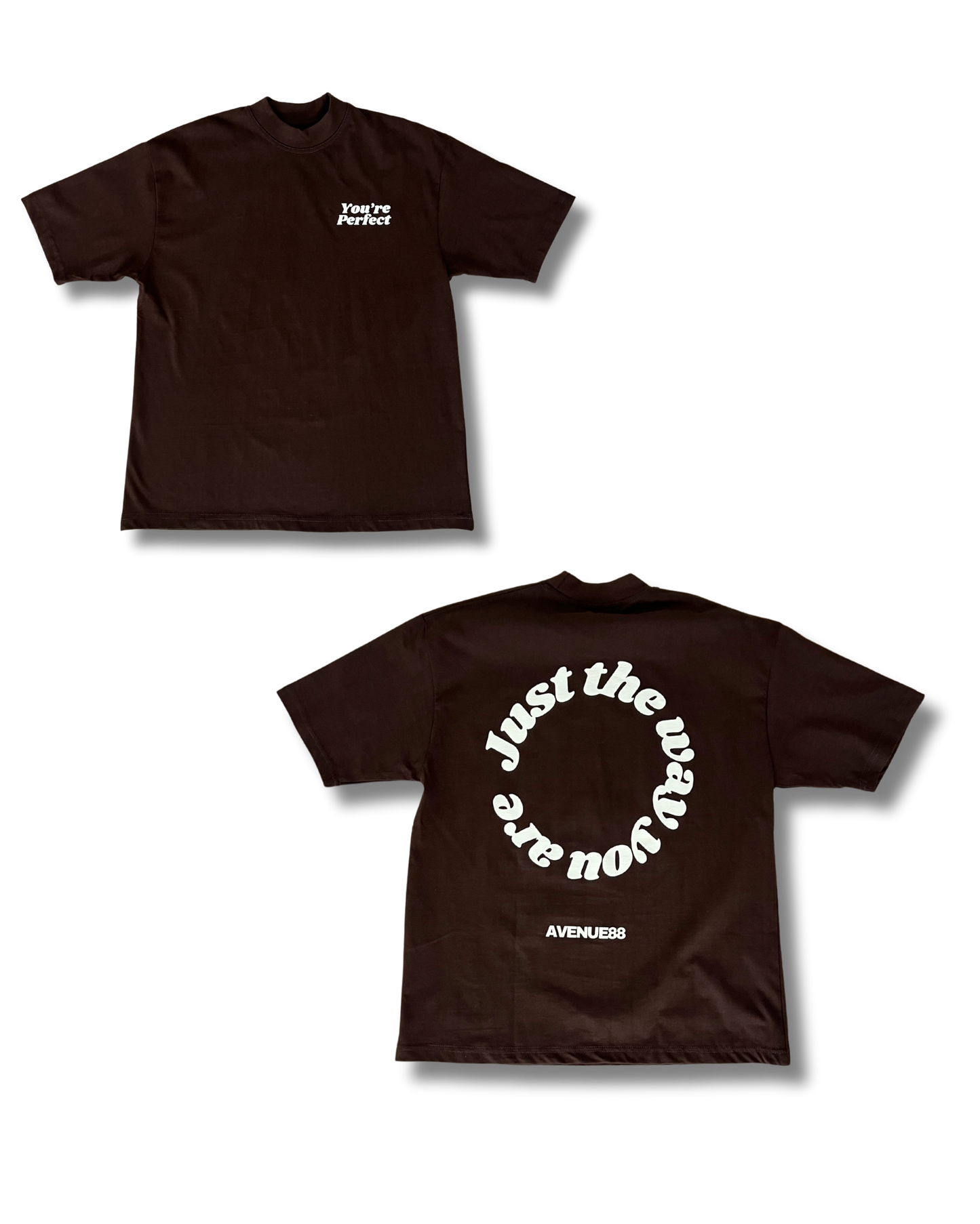 Espresso heavyweight You're Perfect T-shirt