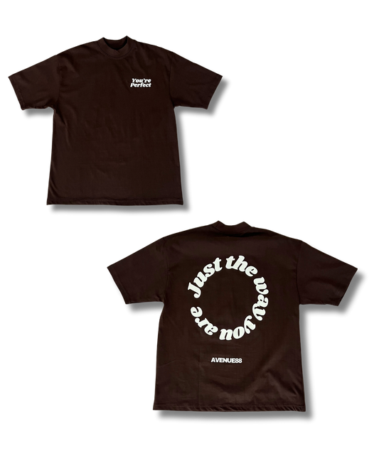 Espresso heavyweight You're Perfect T-shirt