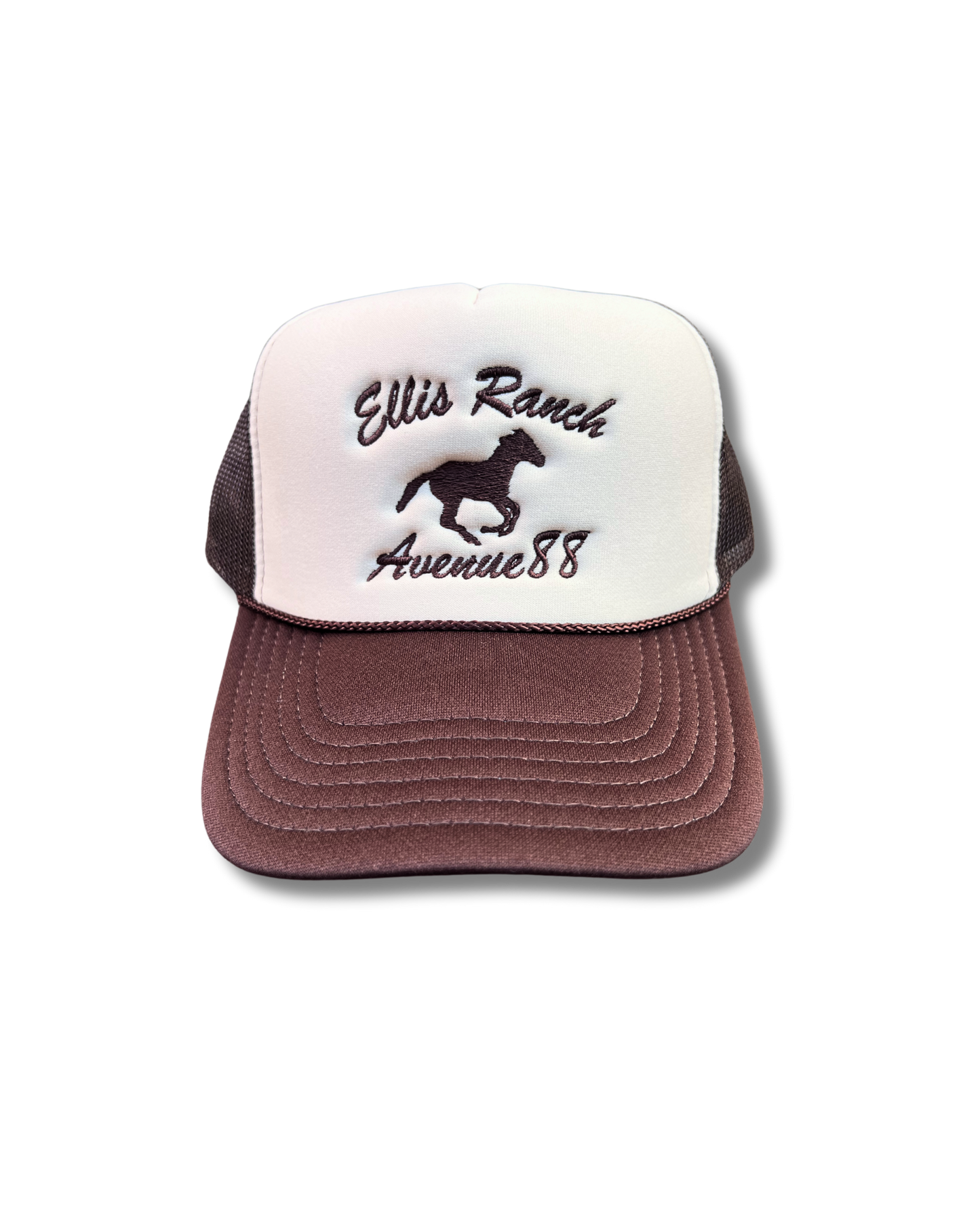 Ellis Ranch trucker hat (brown)