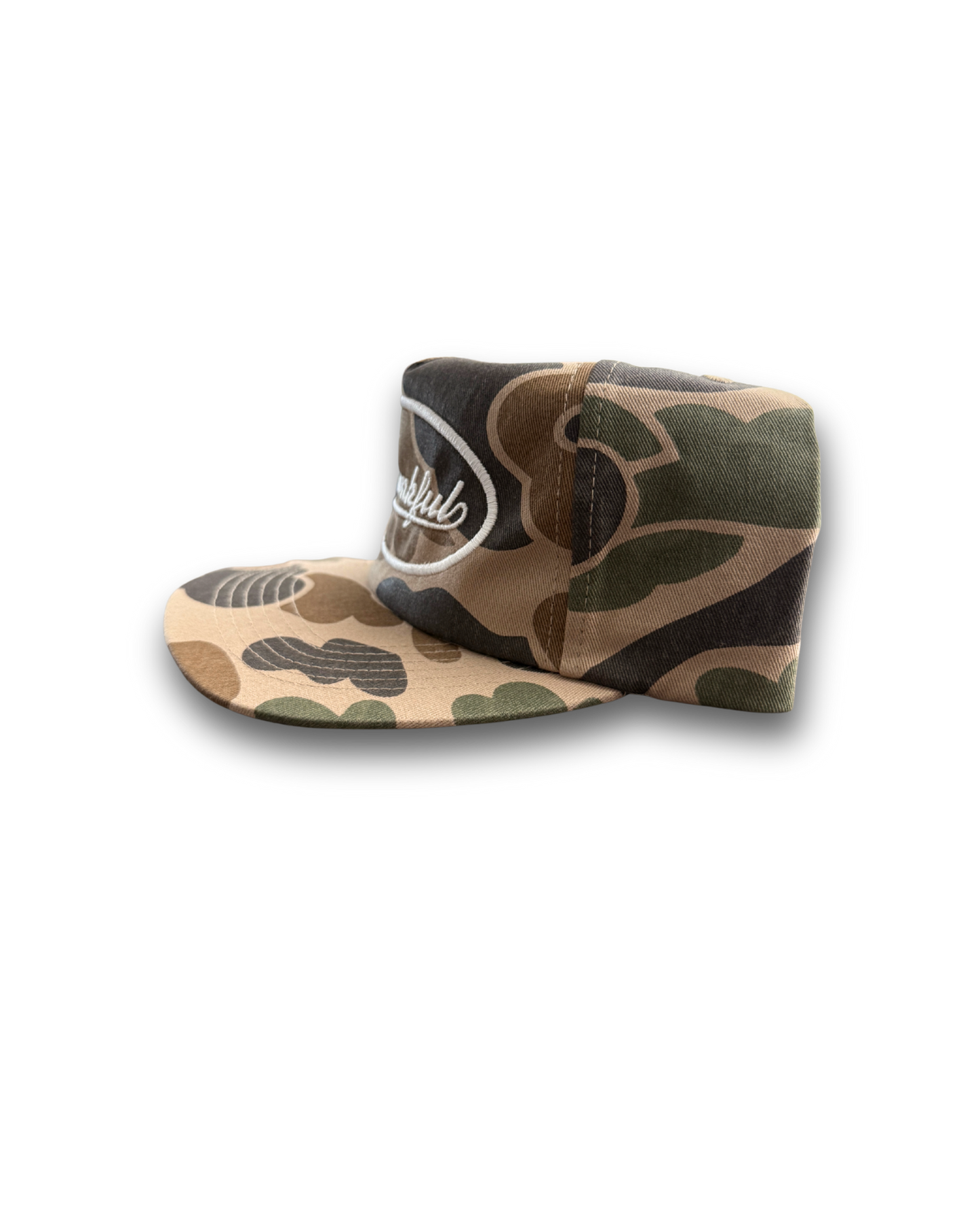 Unstructured Duck Camouflage White Thankful hat