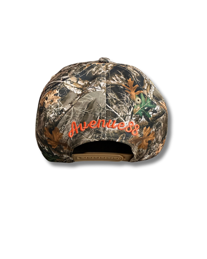 Leaf Camouflage Thankful Hat Orange