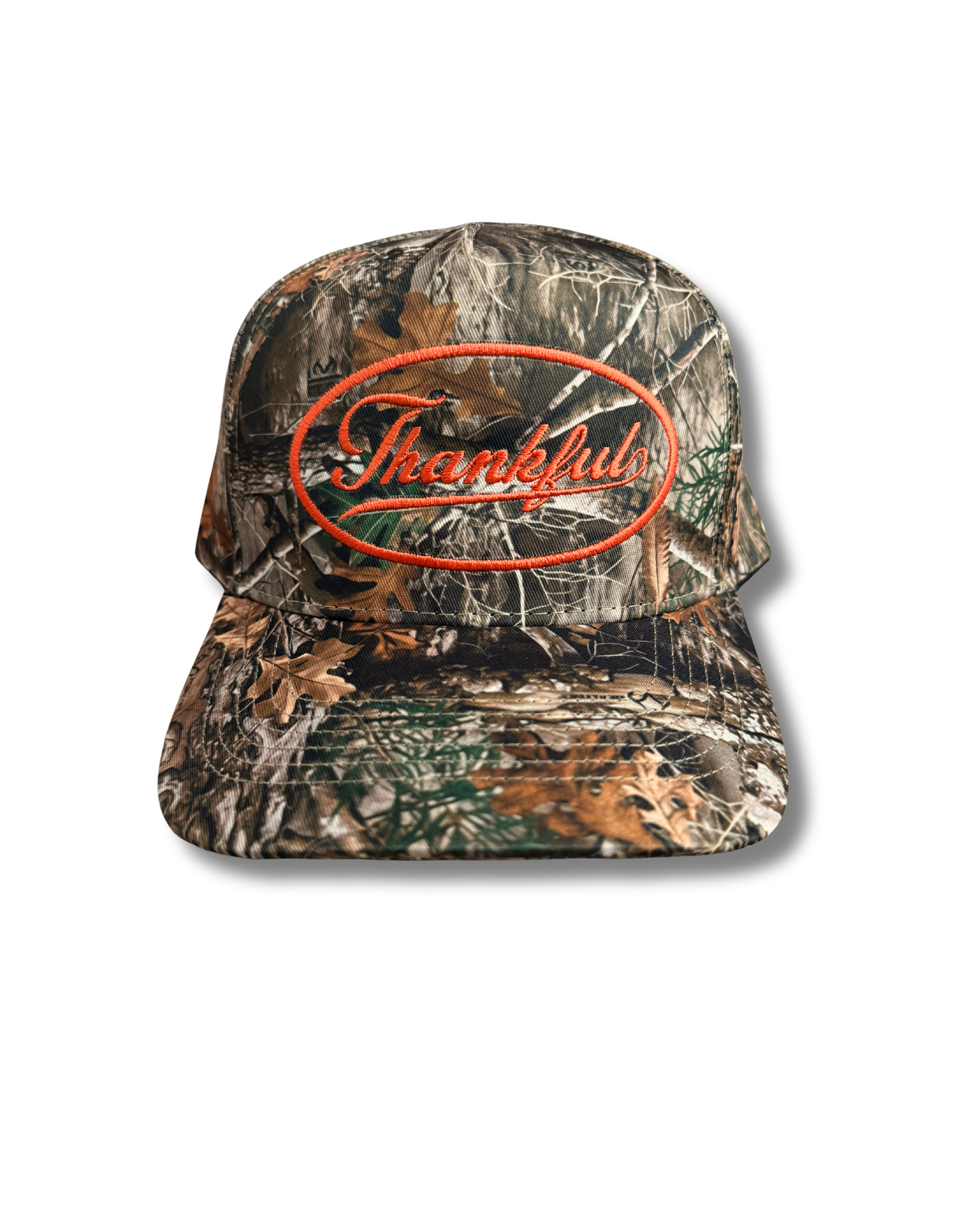 Leaf Camouflage Thankful Hat Orange