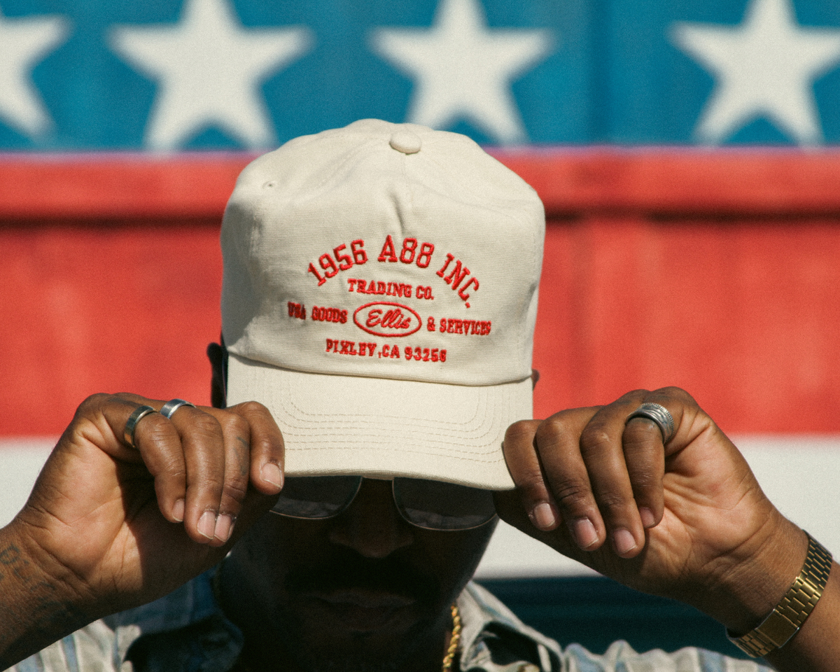 Cream / Red vintage inspired 1956 A88 INC snapback