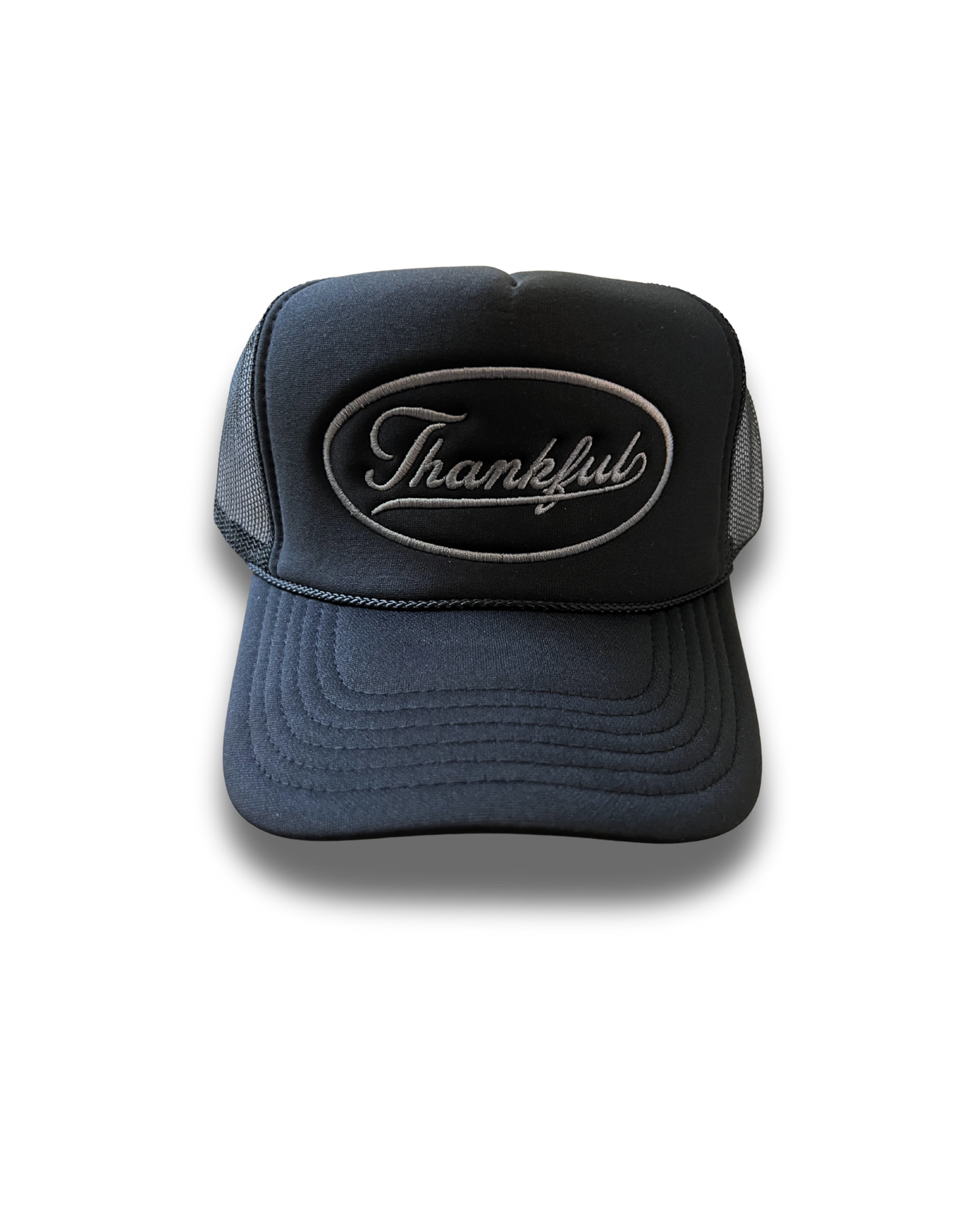 Black & Gray Thankful hat