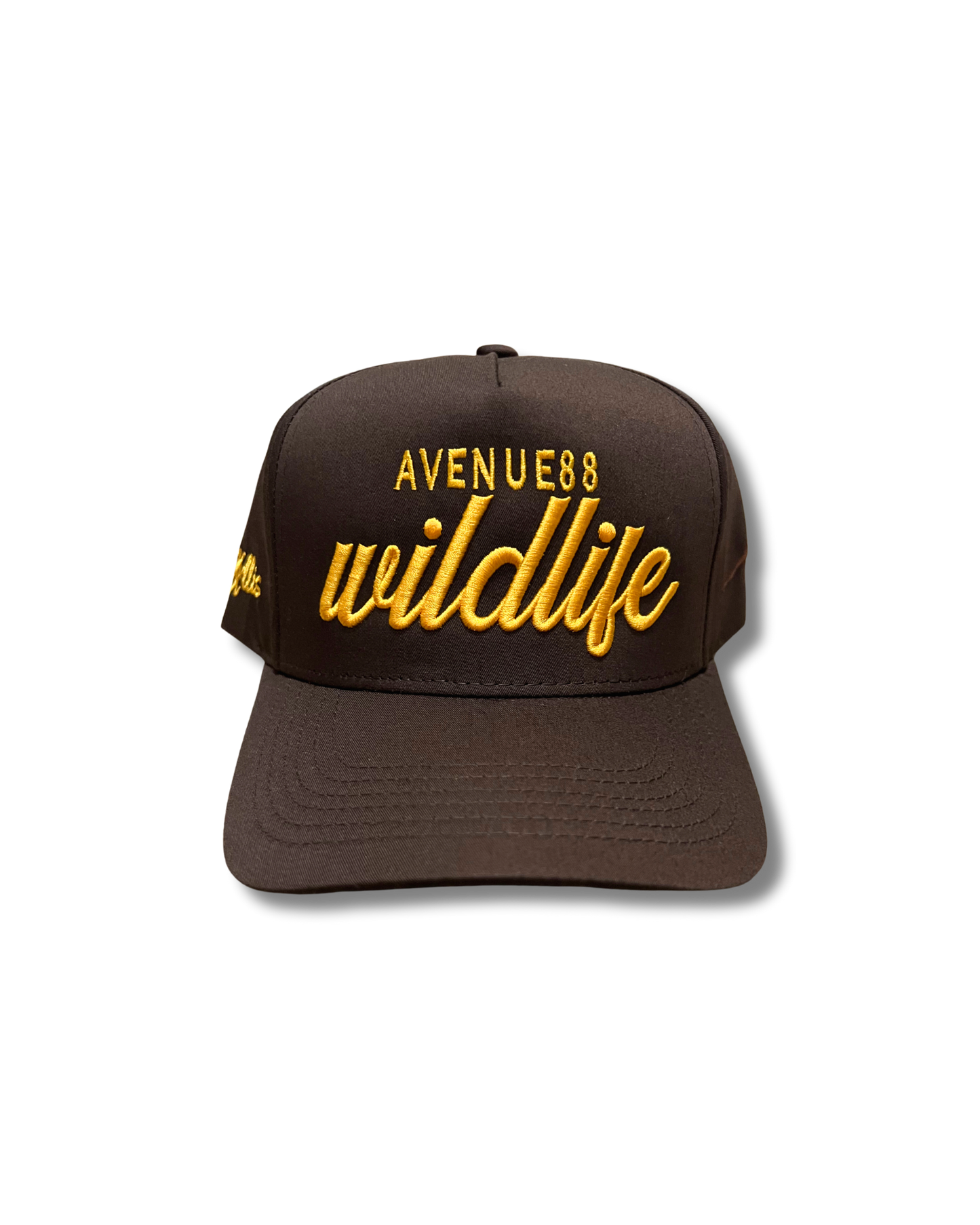 Brown & Yellow wildlife baseball cap (snapback)