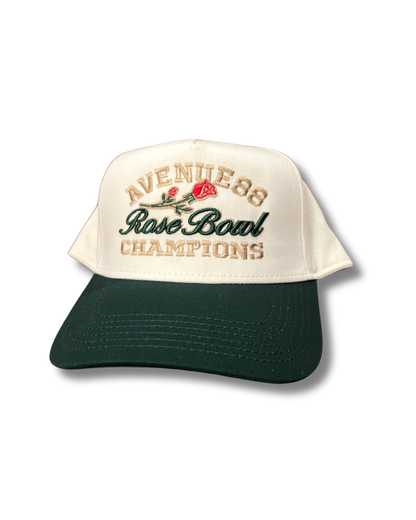 cream rose bowl champion 5 panel snap back