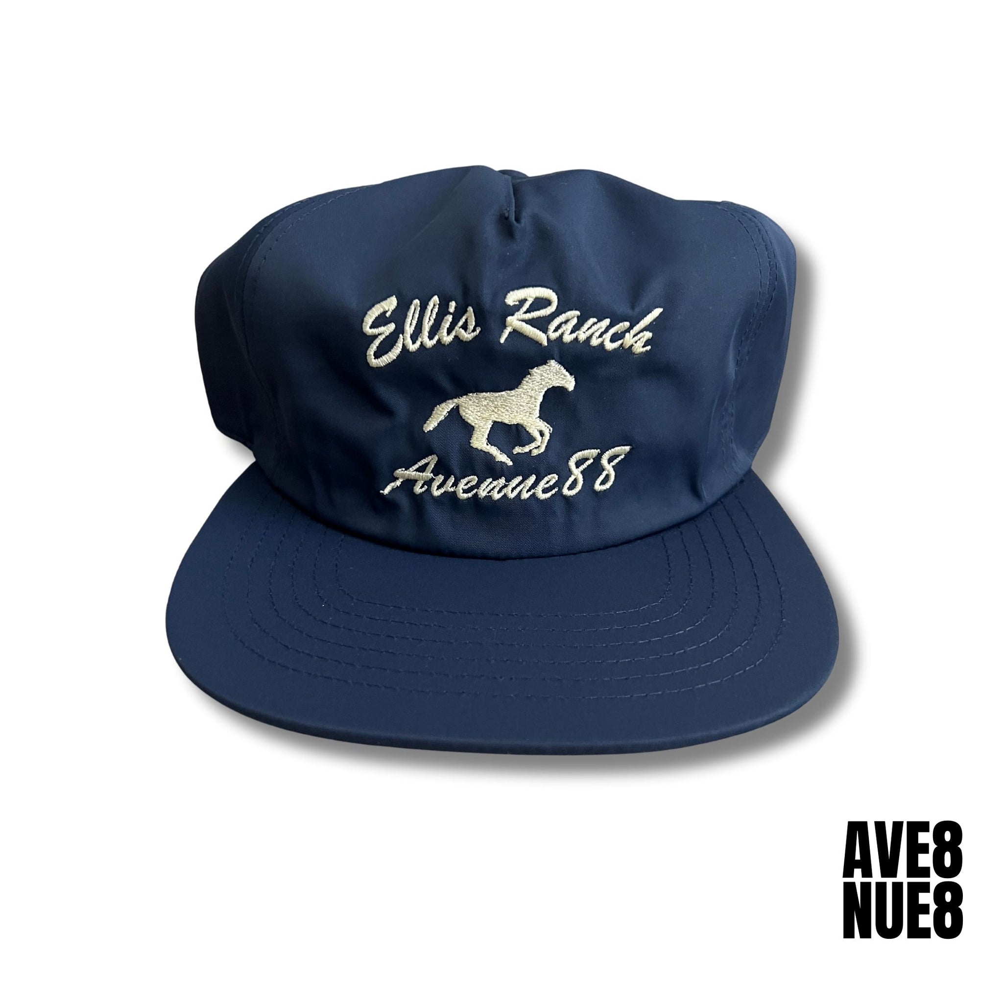 Navy blue Ellis ranch unstructured snapback