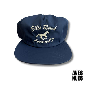 Navy blue Ellis ranch unstructured snapback