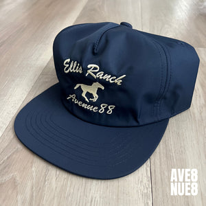 Navy blue Ellis ranch unstructured snapback