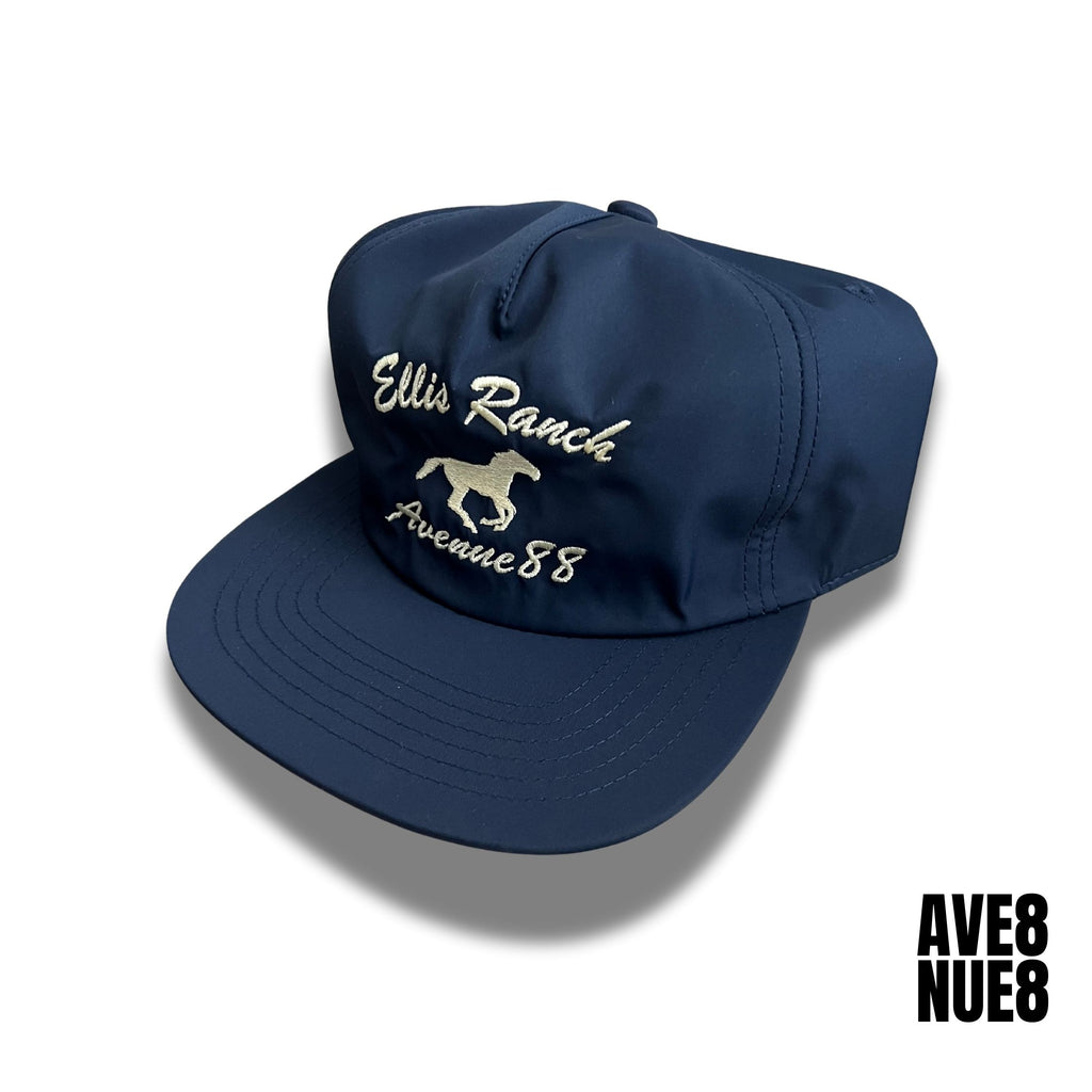 Navy blue Ellis ranch unstructured snapback