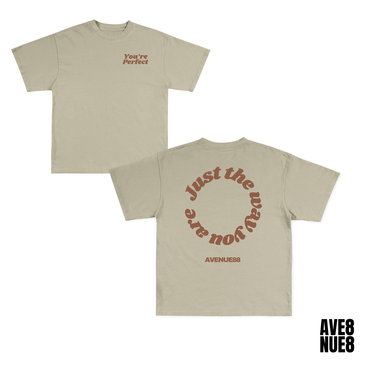 Sand / Brown you’re perfect t-shirt