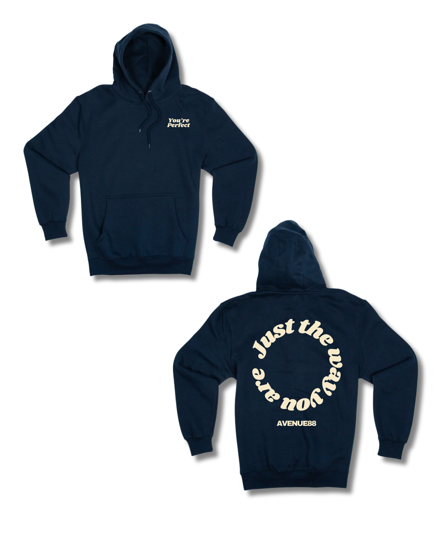 Navy Blue/Cream Y.P Hoodie