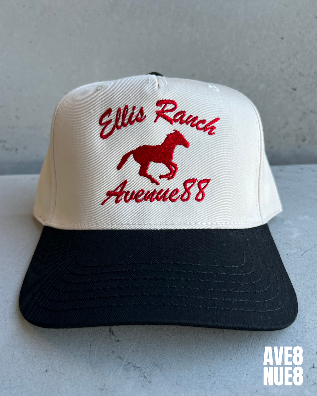 Cream/Red Ellis Ranch hat