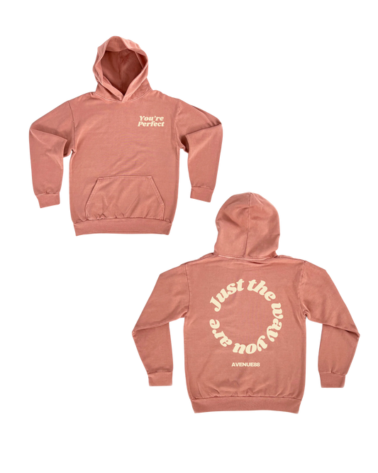 Salmon Pink/ Cream Y.P hoodie