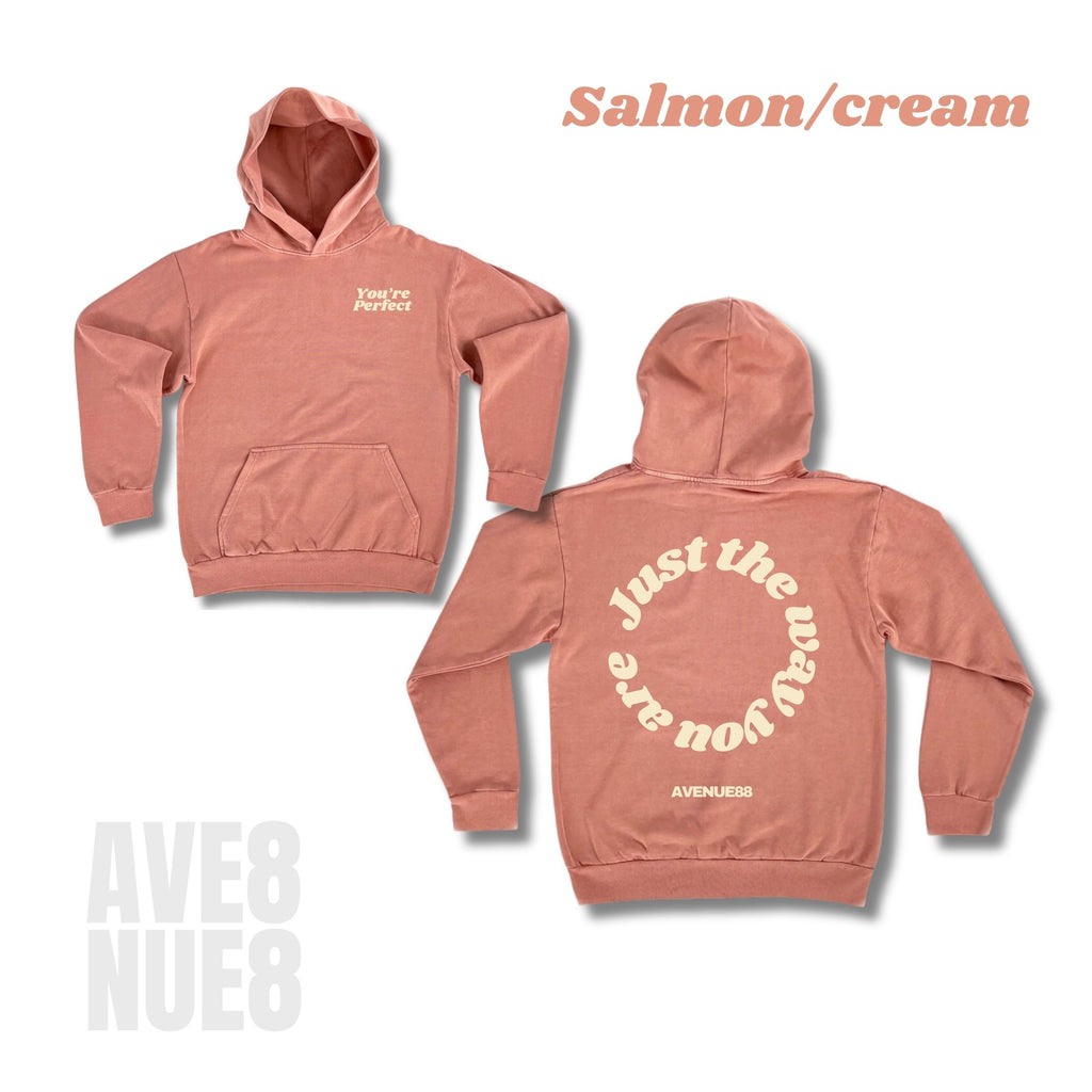 Salmon Pink/ Cream Y.P hoodie