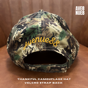 Thankful camouflage Velcro hat