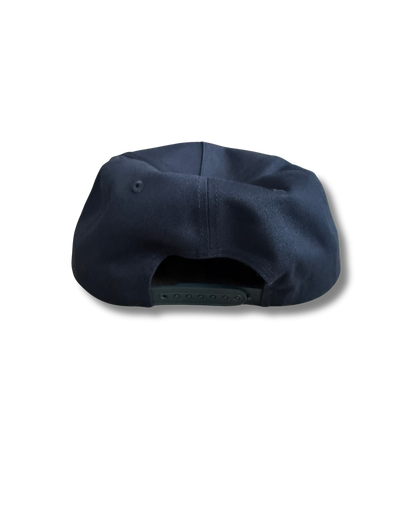 Navy Blue 5 panel Unstructured Snapback
