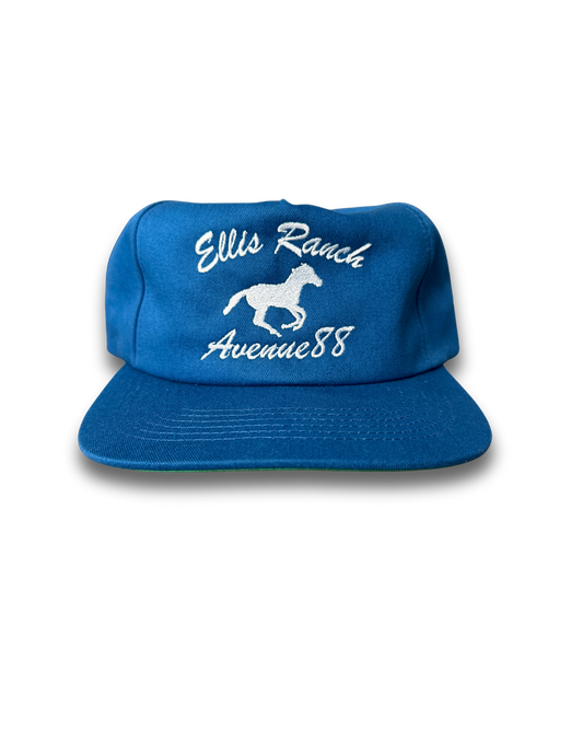 Unstructured 5 panel Royal Blue Hat