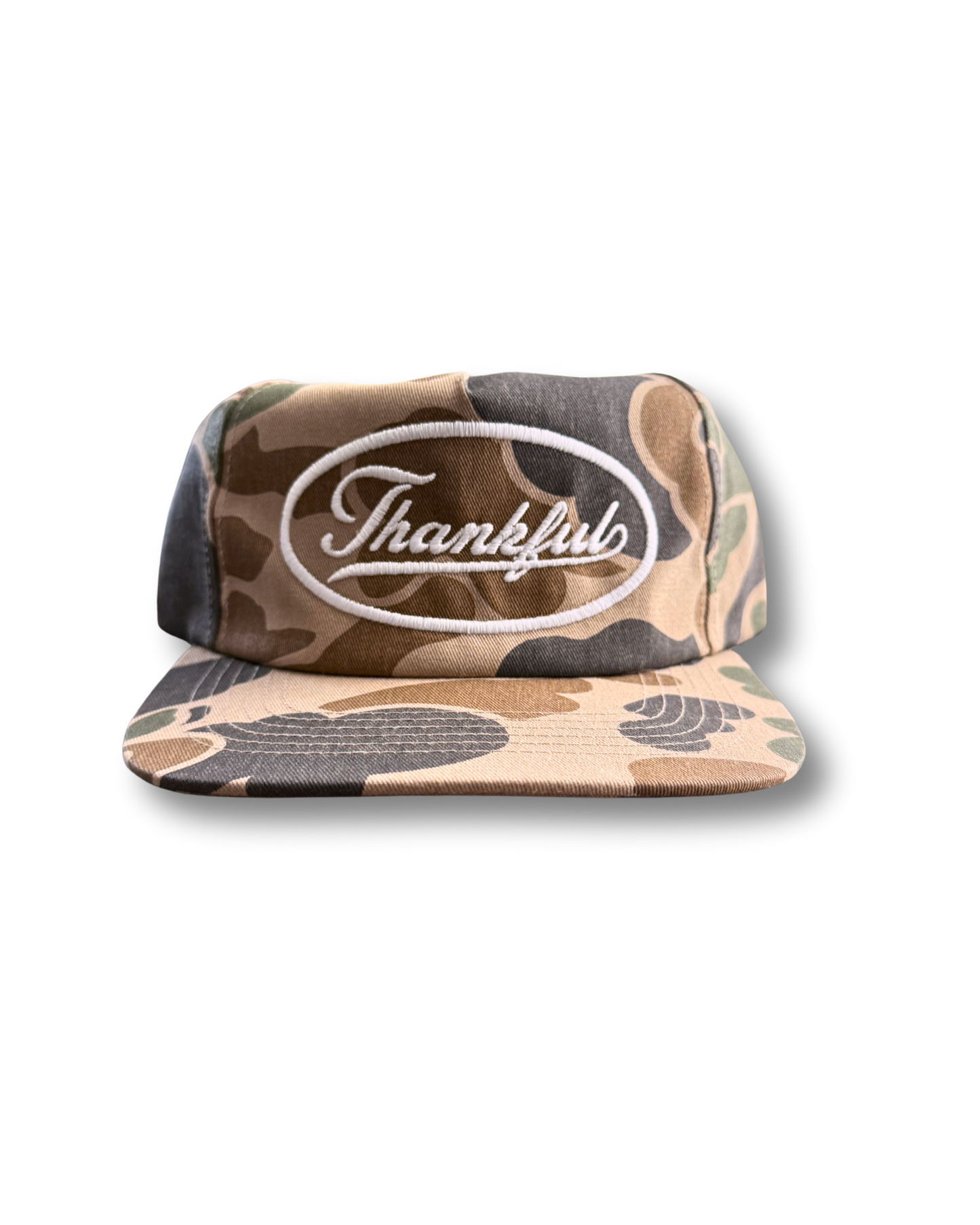 Unstructured Duck Camouflage White Thankful hat
