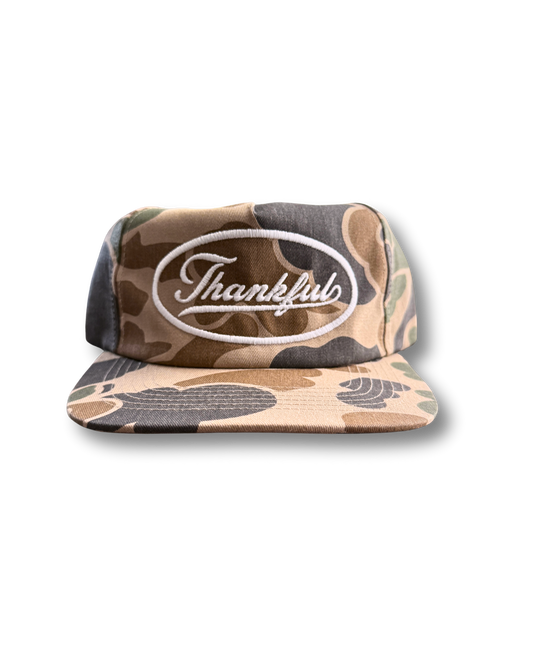 Unstructured Duck Camouflage White Thankful hat