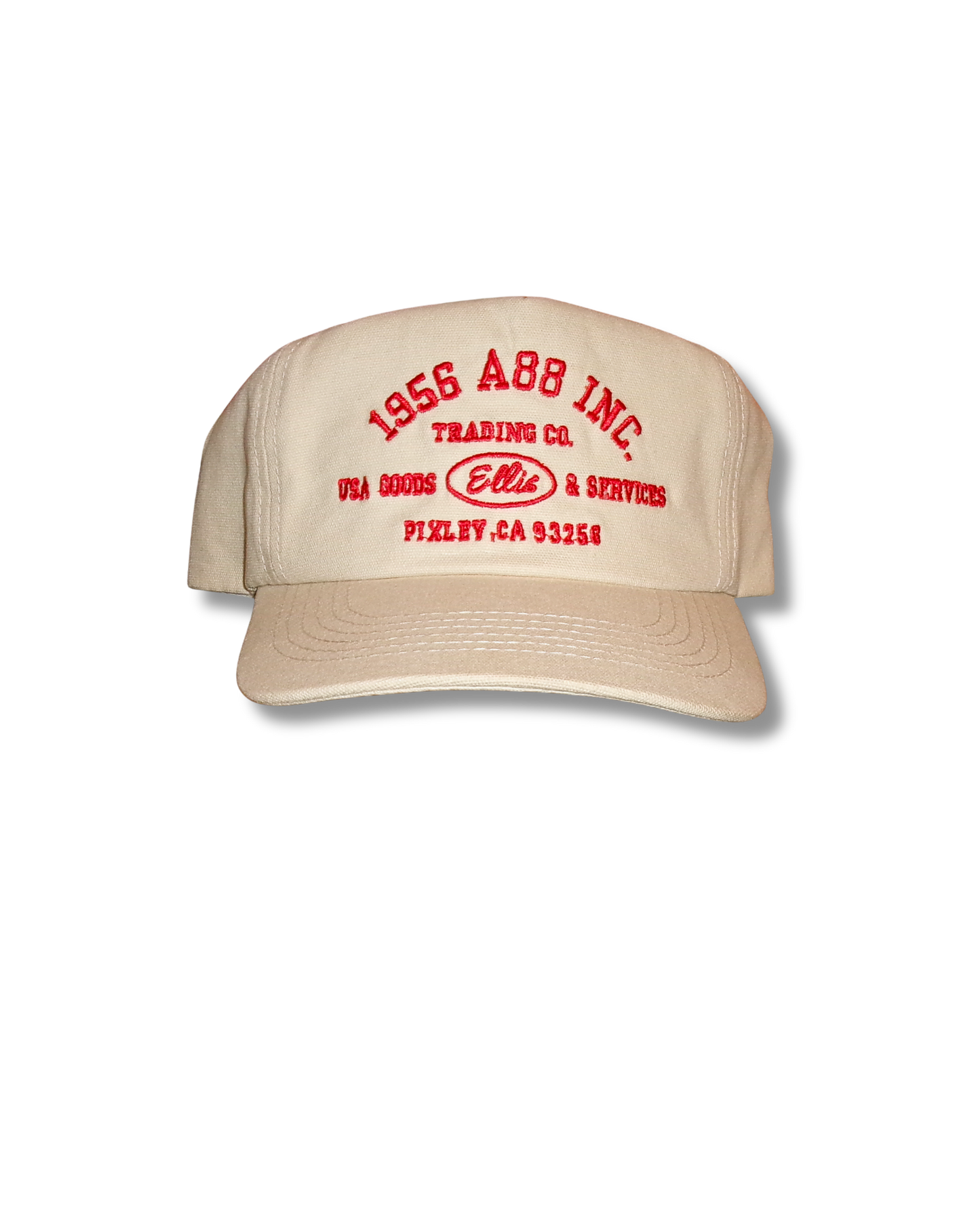 Cream / Red vintage inspired 1956 A88 INC snapback