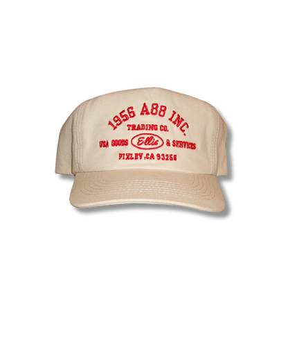 Cream / Red vintage inspired 1956 A88 INC snapback