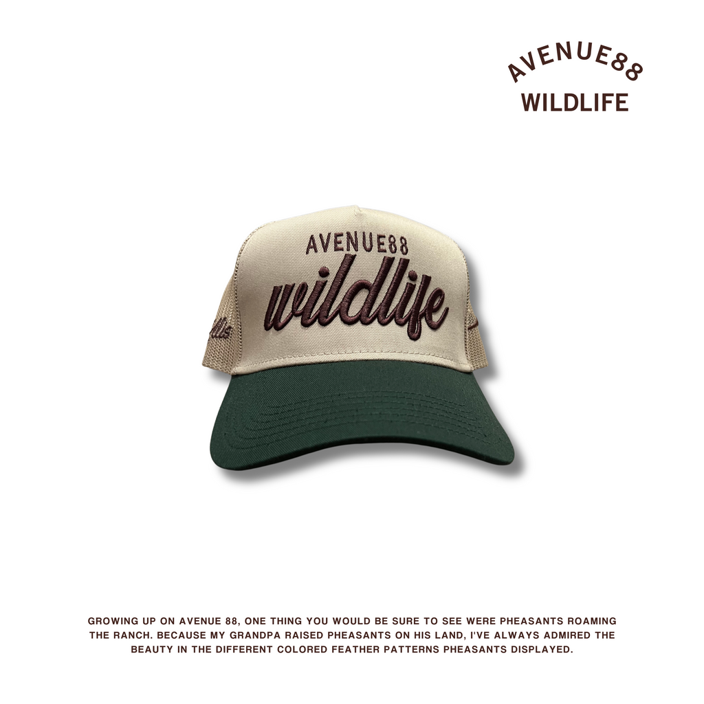 Avenue88 wildlife 5 Panel Mesh Back Trucker Hat