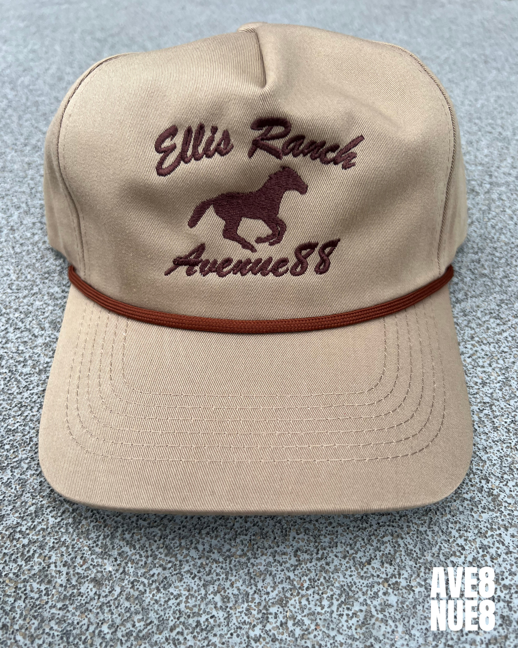 Khaki/brown unstructured Ellis ranch hat