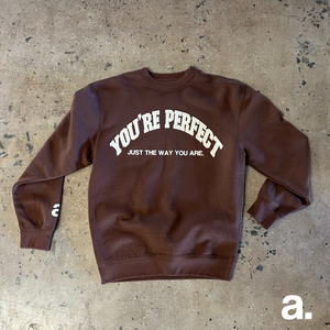 Brown & Cream you’re perfect crewneck sweater