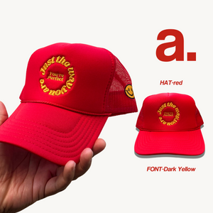 Red You’re Perfect Trucker hat