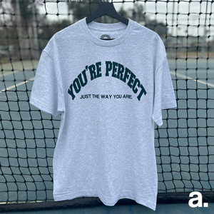 You’re perfect gray athletic t shirt