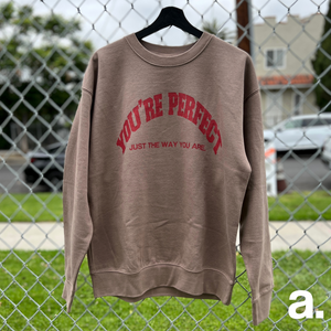 Sand brown you’re perfect crewneck sweater